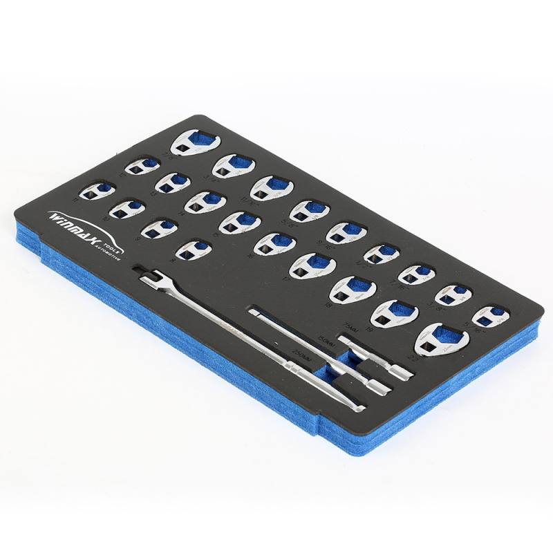 25PCS Crowfoot Wrench Set - 3/8in.Dr