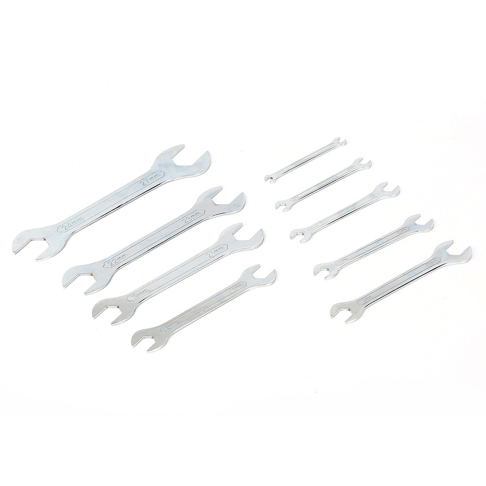 9PCS Double Open-Ended Spanner Set | Extra Flat