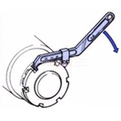 Adjustable Hook Wrench With Round Nose