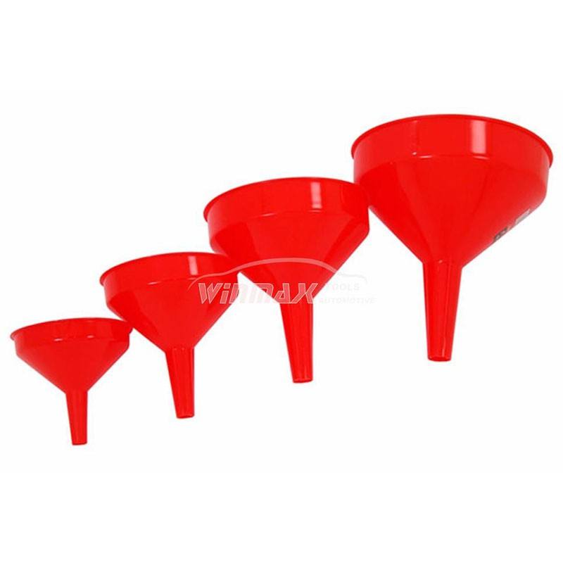 4 Piece Plastic Funnel Set with Hanging Hole