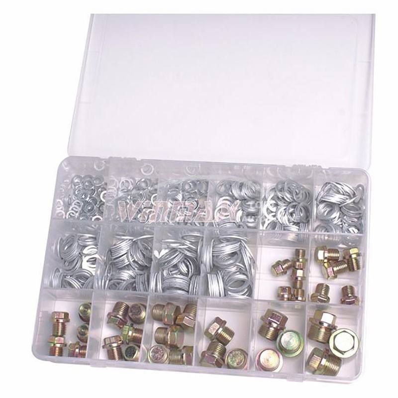 Oil Drain Plug Screws & Alum.O-Ring Set