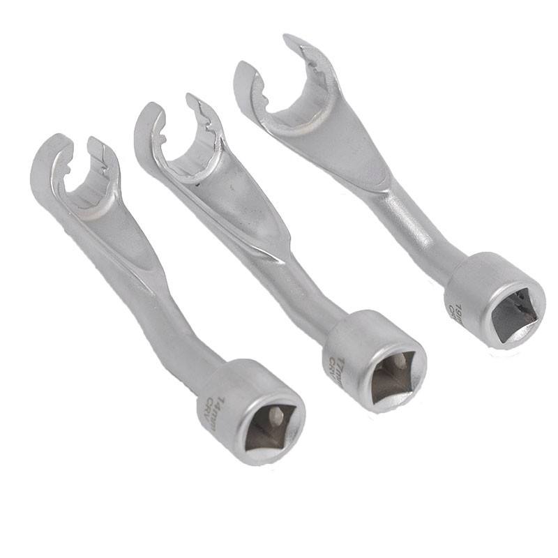1/2Inch Drive Injection Line Socket Set,Open Type, 14-17-19 mm