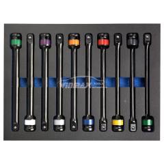 10 Piece Torque Limiting Extension Bar Set