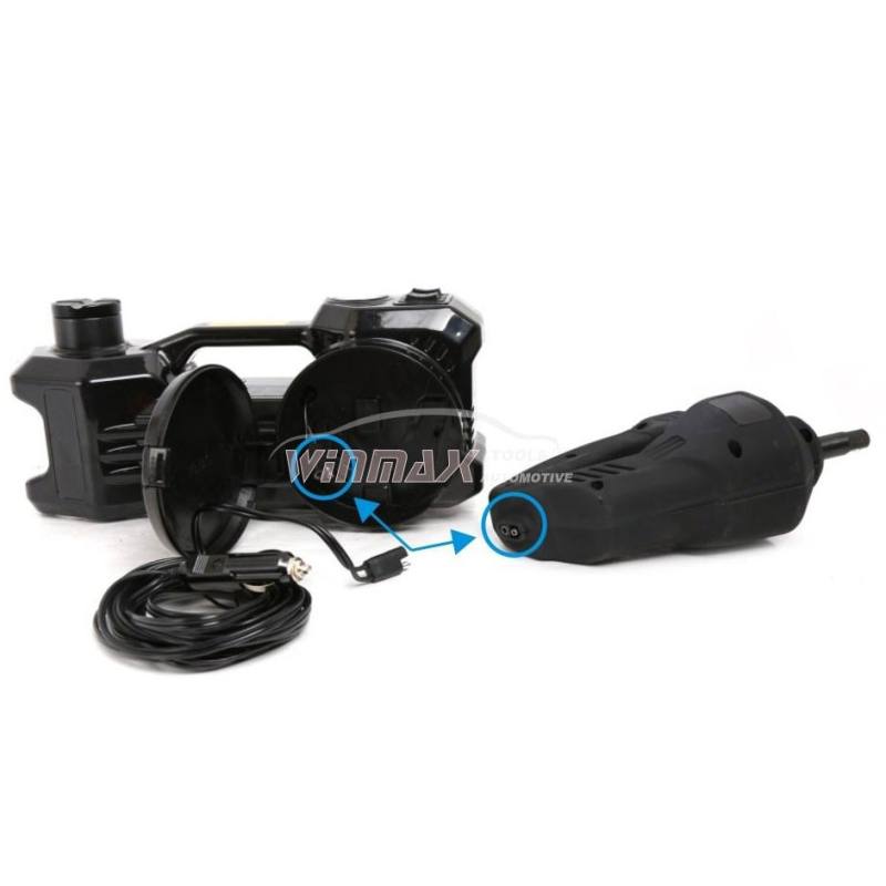 Multi-function Car Repair Set -Car Hydraulic Floor Jack /Tire Inflator Gauge & Impact Wrench Set
