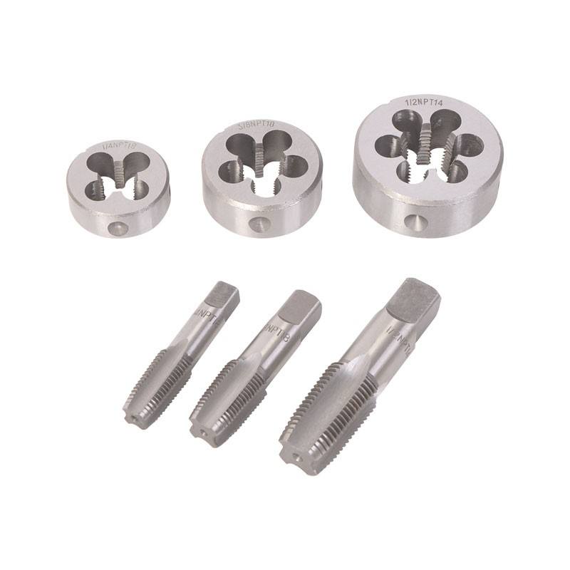 6 Pcs Pipe Tap & Die Set