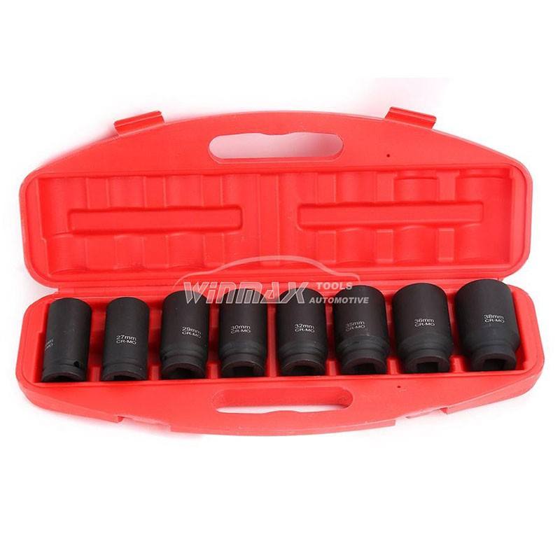 8PC 3/4"DR 80mm Length Deep Impact Socket Set