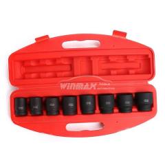 8PC 3/4"DR 54-58mm Length Standard Impact Socket Set