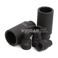 6PC 1/2"DR Deep Axle Nut Impact Socket Set