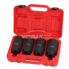 4PC 1/2"DR Deep Axle Nut Impact Socket