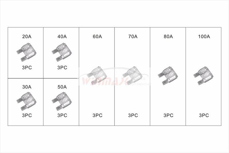 24pcs Automotive Maxi Fuse Set