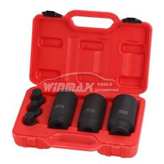 6PC 1/2"DR Deep Axle Nut Impact Socket Set