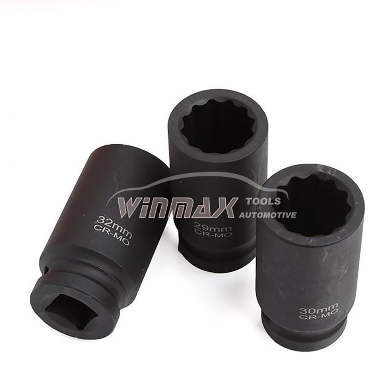 8PC 3/4"DR 80mm Length Deep Impact Socket Set