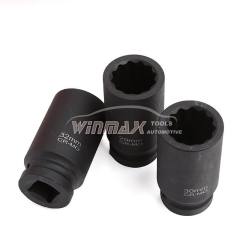 8PC 3/4"DR 80mm Length Deep Impact Socket Set