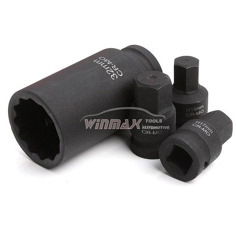 10PC 1/2" Deep Axle Nut Impact Socket Set