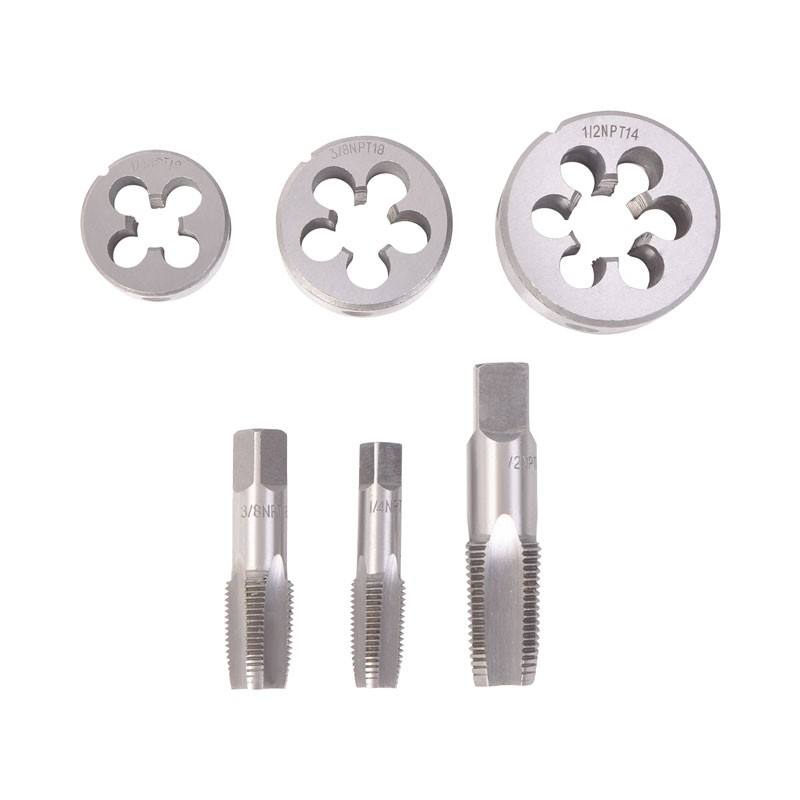 6 Pcs Pipe Tap & Die Set