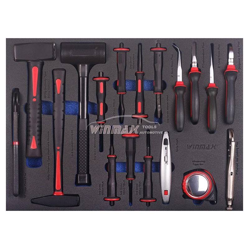 18pcs Plier & Chisel & Hammer Set