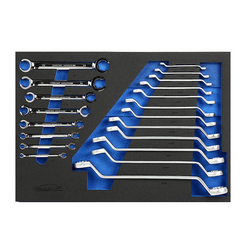 27 Inch 7-drawer Tool Cabinet with 7 XPE- 283PCS Tool Sets