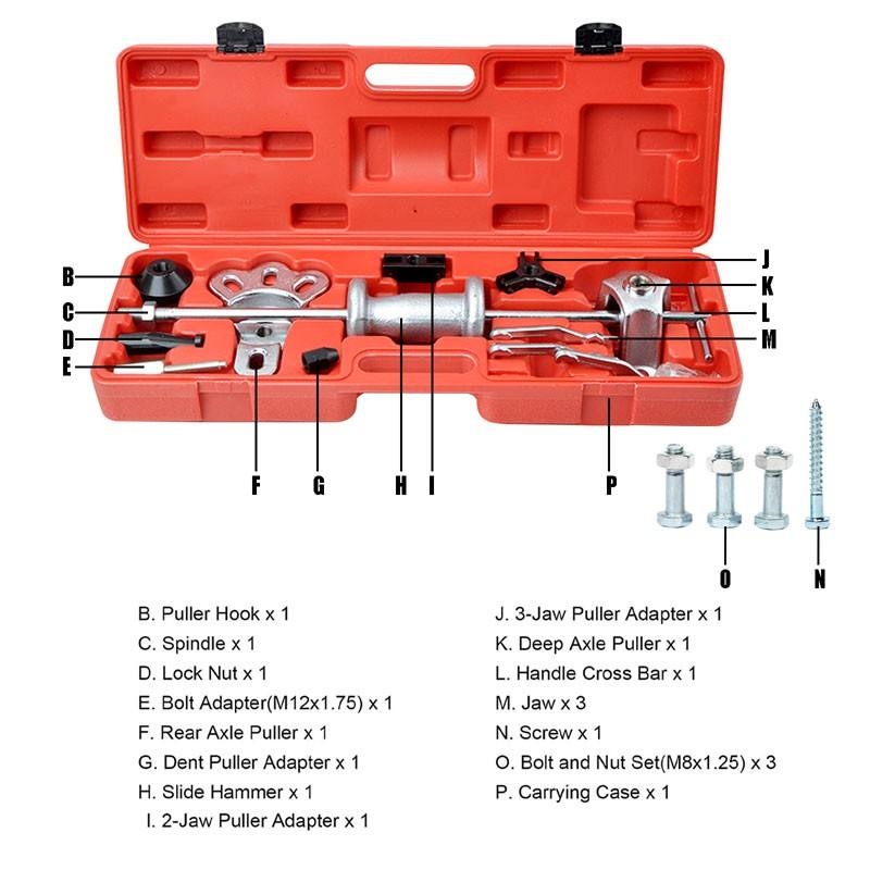 17pcs Slide Hammer / Puller Set
