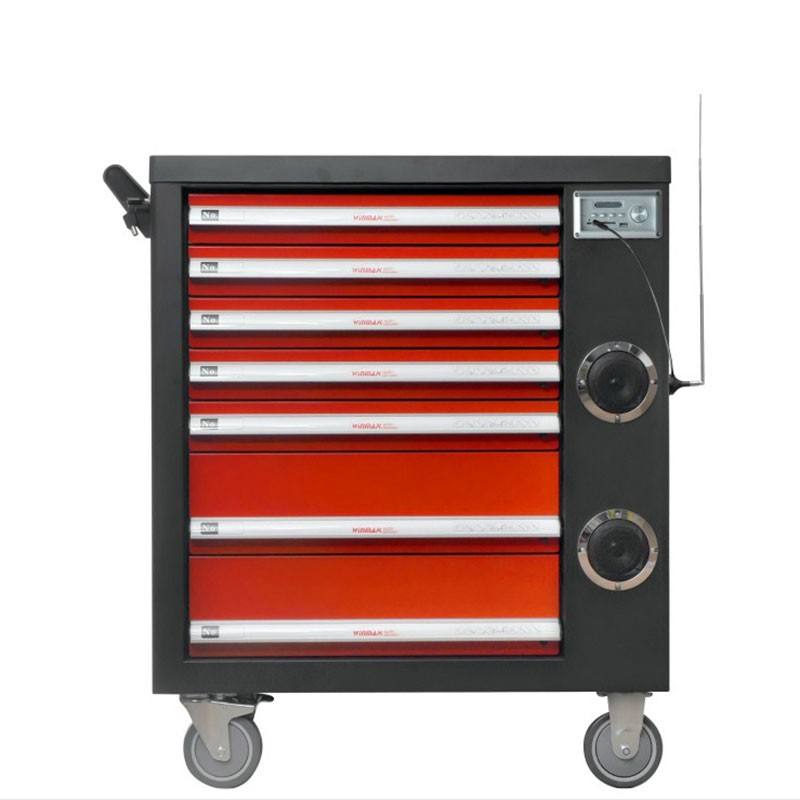 7 Drawer Tool Cabinet With Radio