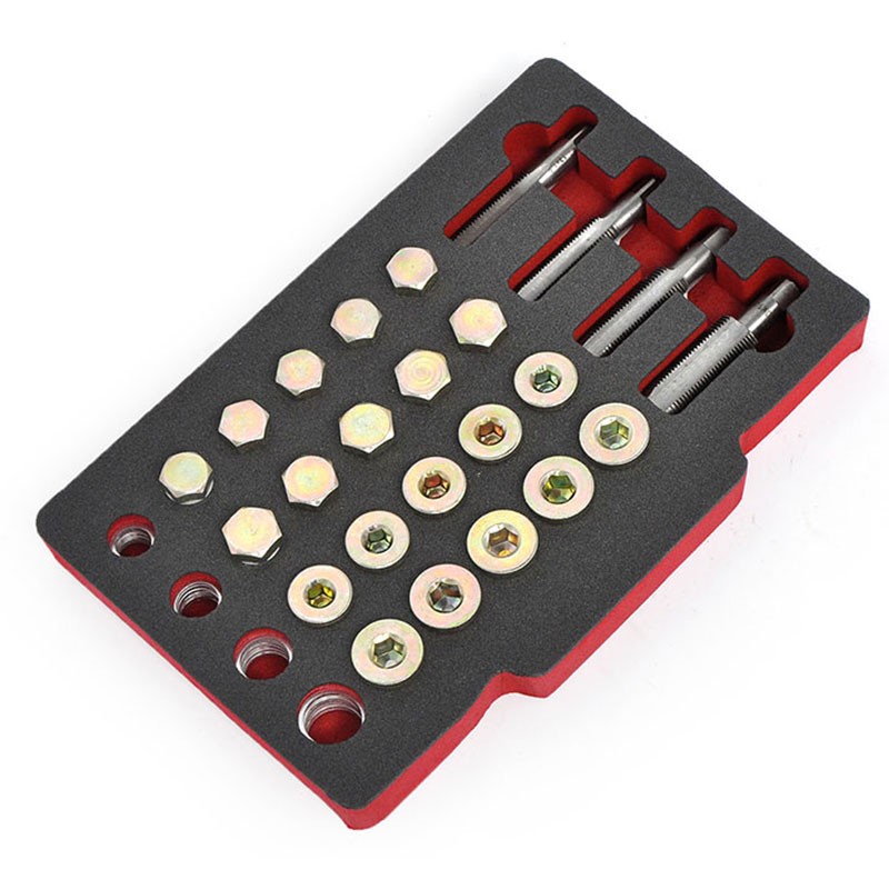 Oil Pan Drain Plug Repair Kit, 64pcs Oil Pan Thread Repair - View #4