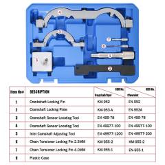 Opel/Vauxhall 1.0 1.2 1.4 Turbo Engine Timing Tools Set
