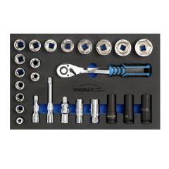 25pcs 1/2"DR Socket Set