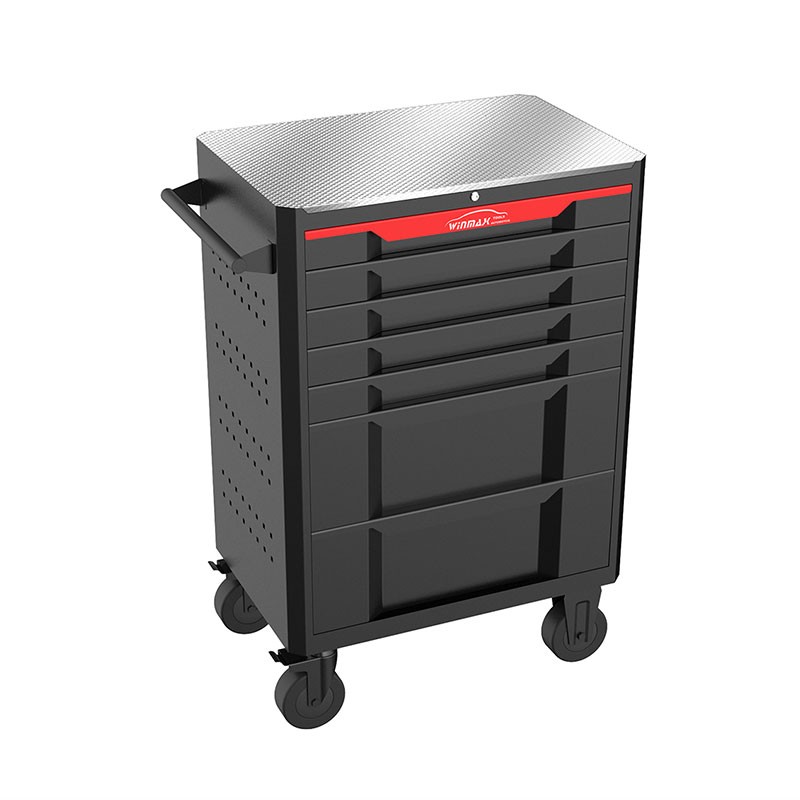 27 Inch 7-drawer Tool Cabinet with 7 XPE- 283PCS Tool Sets