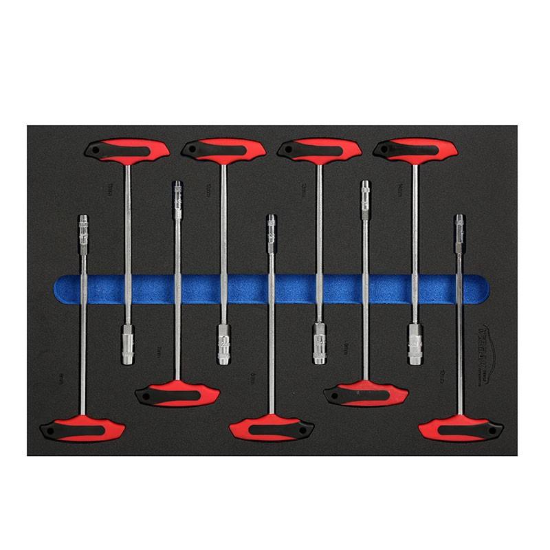 9PCS T-handle Socket Wrench