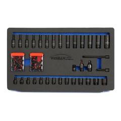 53PCS 1/4"DR Impact Socket and Bit Set