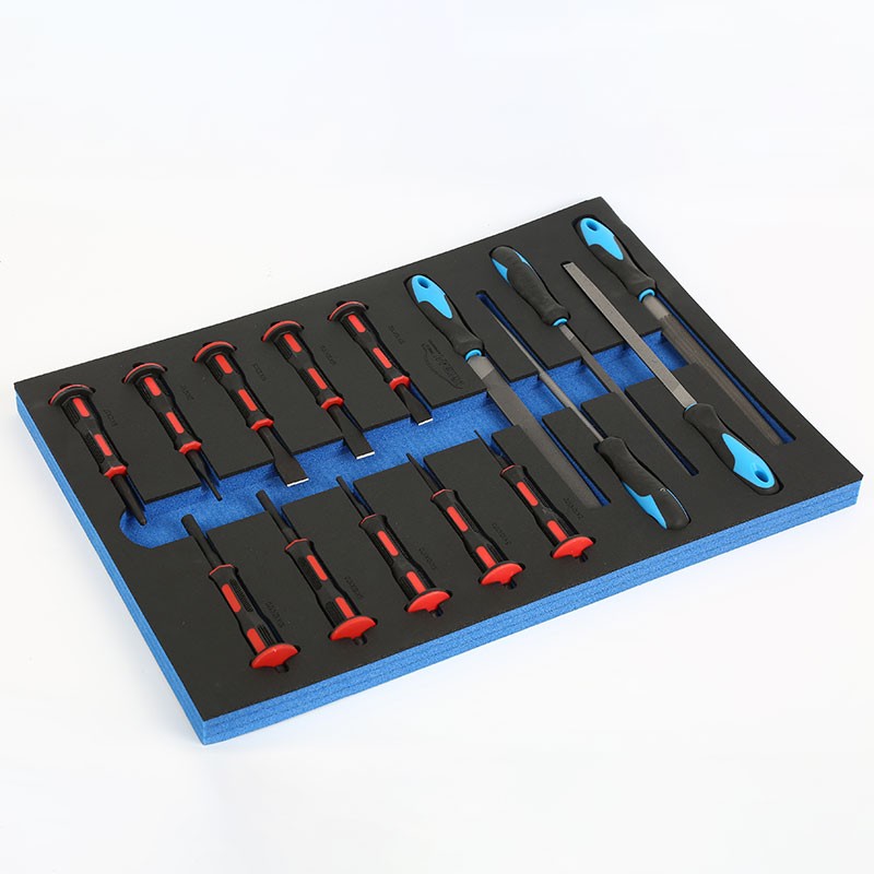 15PCS Punch Chisel+Steel File Set