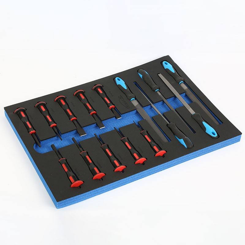 15PCS Punch Chisel+Steel File Set