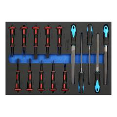 15PCS Punch Chisel+Steel File Set