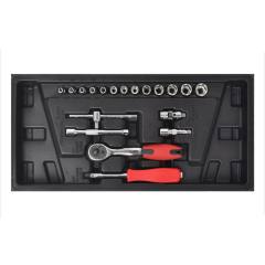 19PCS 1/4" SQ Drive Socket Set