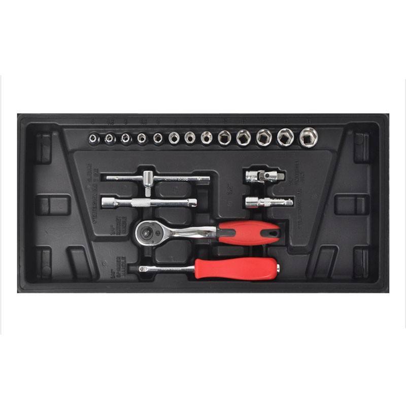 19PCS 1/4" SQ Drive Socket Set