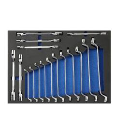 Double Ring Wrench &amp; Double Flexible Socket Wrench Kit
