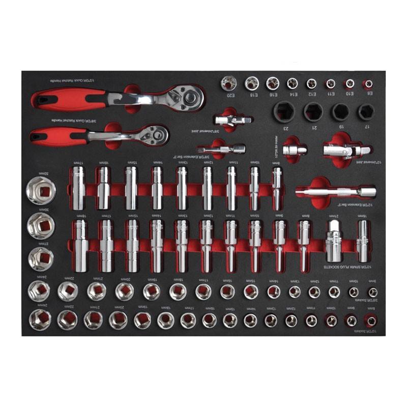 74PCS 1/2 & 3/8 Inch DR.Socket Set WT01N1301
