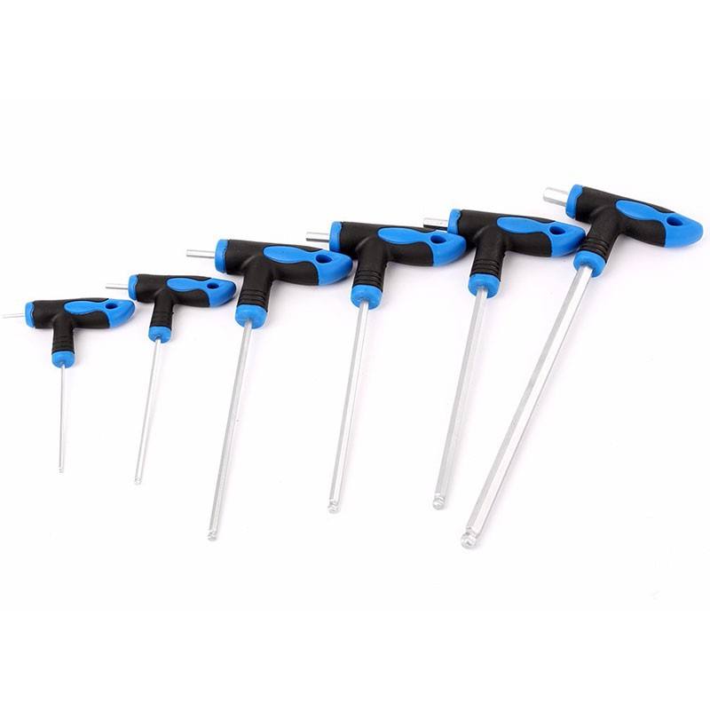6PCS L-type Grip Hex Ball Point Keys