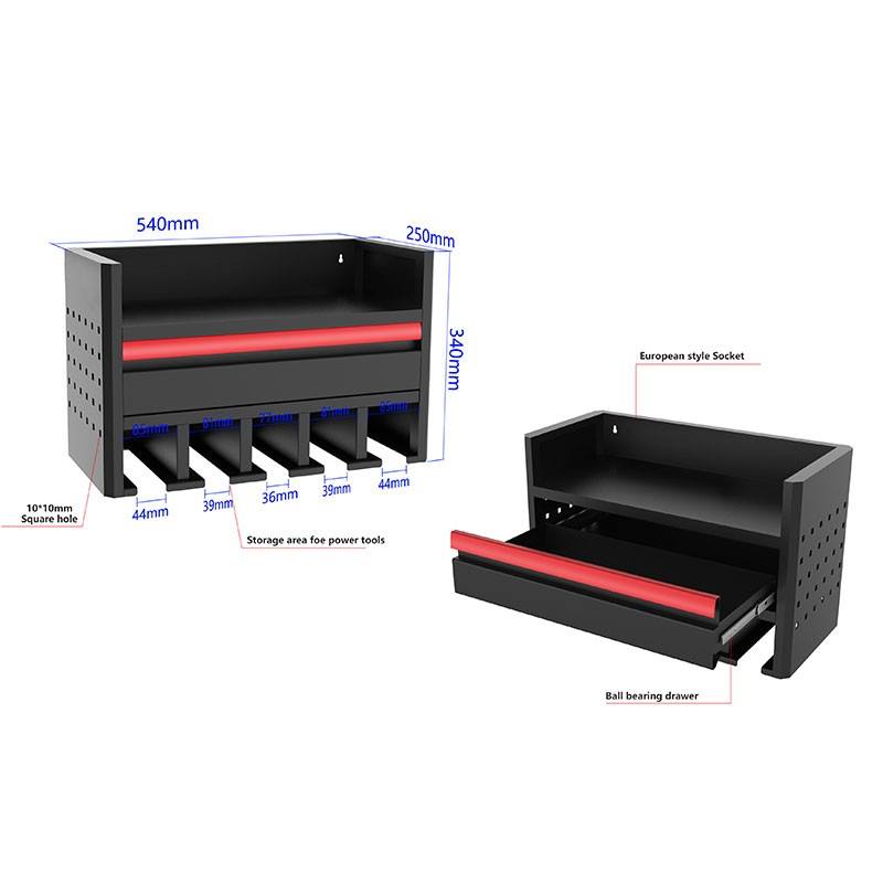 Power Tool Storage Wall Mount Shelf without Socket