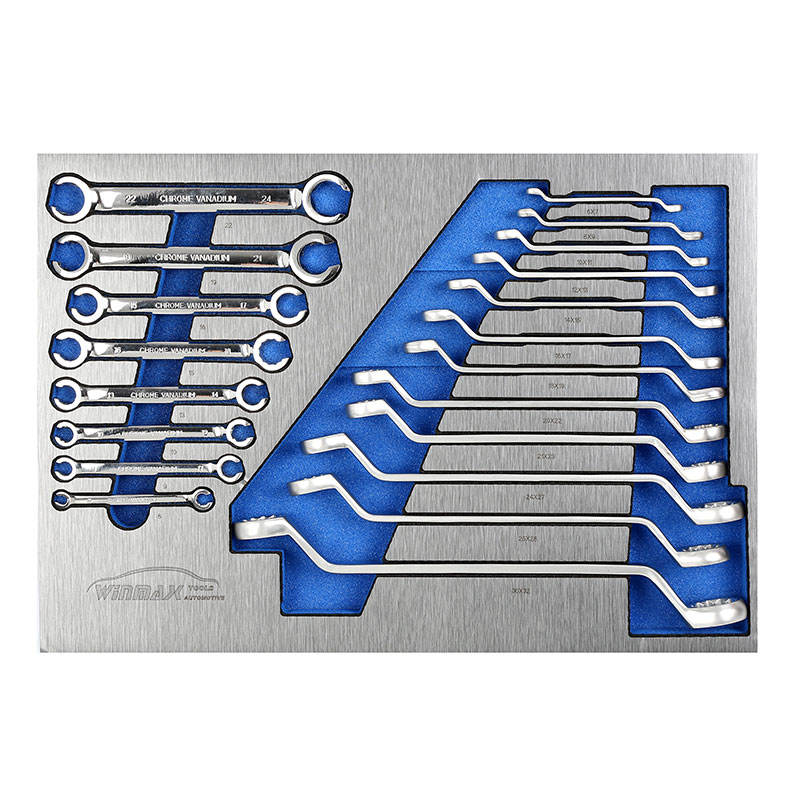 20PCS Double Ring Wrench+Flare Nut Wrench Set