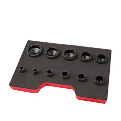 1/2" Outside Teeth 11pcs Groove Nut Socket Set