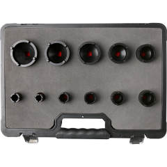 1/2" Outside Teeth 11pcs Groove Nut Socket Set