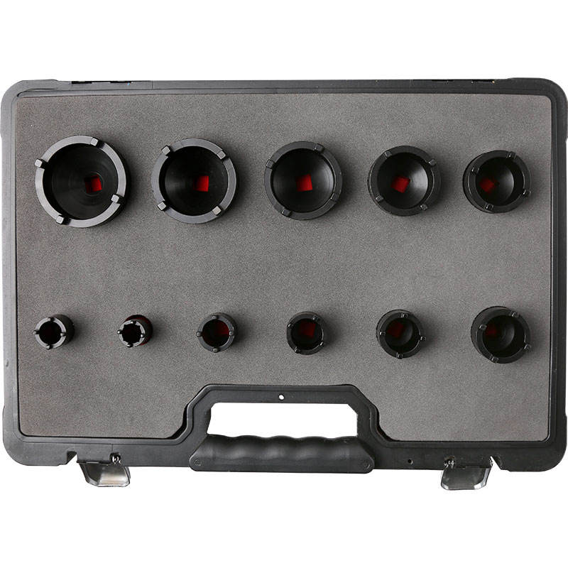 1/2" Outside Teeth 11pcs Groove Nut Socket Set