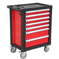 Metal Tool Trolley with 7 Drawers