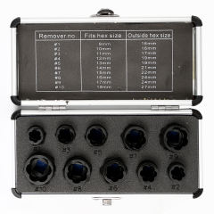 10Pcs Damaged Bolt Nut Screw Remover Extractor Removal Set