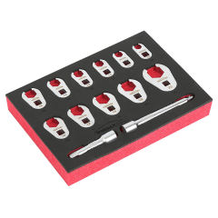 13pcs Crowfoot Spanner Set with Anti detachment Hole
