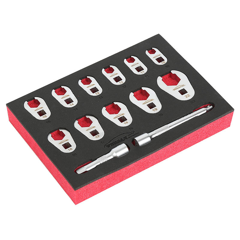 13pcs Crowfoot Spanner Set with Anti detachment Hole