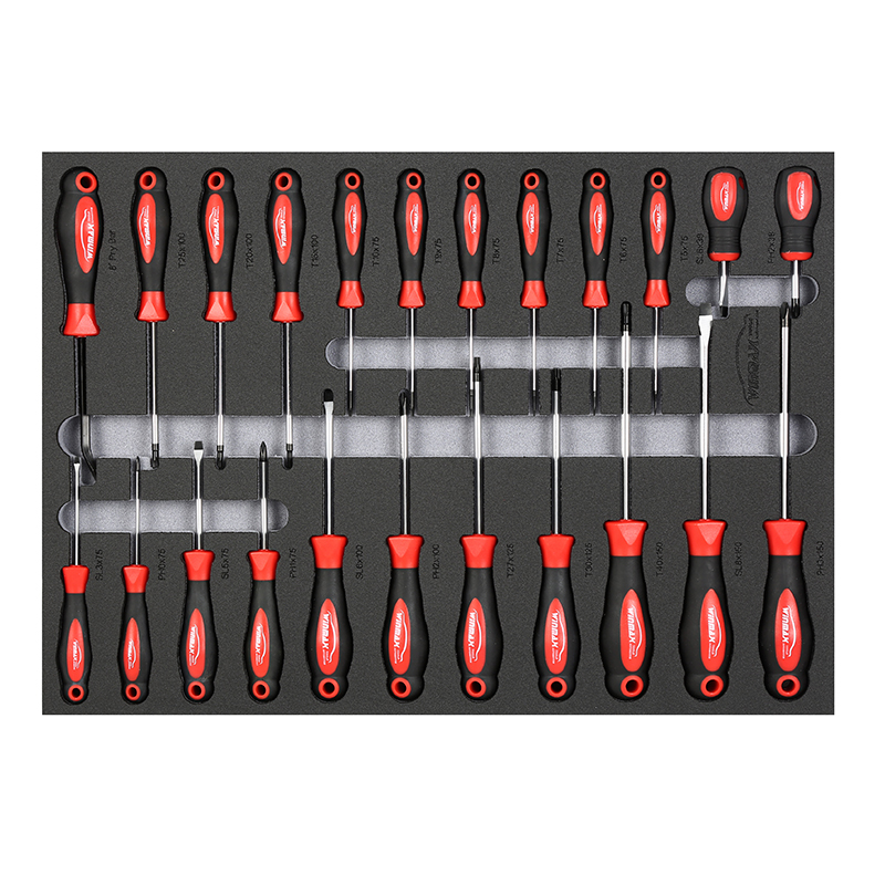 27 Inch 7-drawer Tool Cabinet with 7 XPE- 283PCS Tool Sets