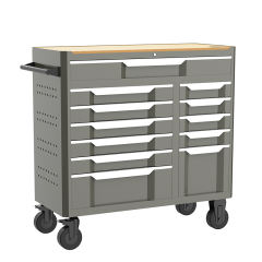 42 Inch 12-drawer Tool Cabinet with 11 XPE - 401PCS Tool Sets
