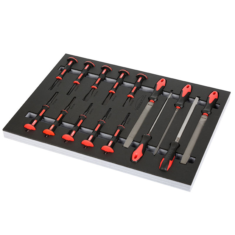 15PCS Punch Chisel+Steel File Set