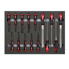 15PCS Punch Chisel+Steel File Set